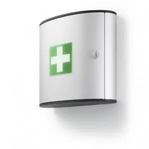 Image of Durable First Aid Box Wall Cabinet Supplied Empty Pack of 1