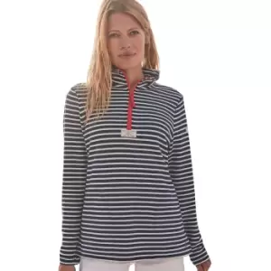 Image of Joules Womens Pip Half Zip Turtle Neck Sweatshirt UK 14- Bust 39.5', (100cm)