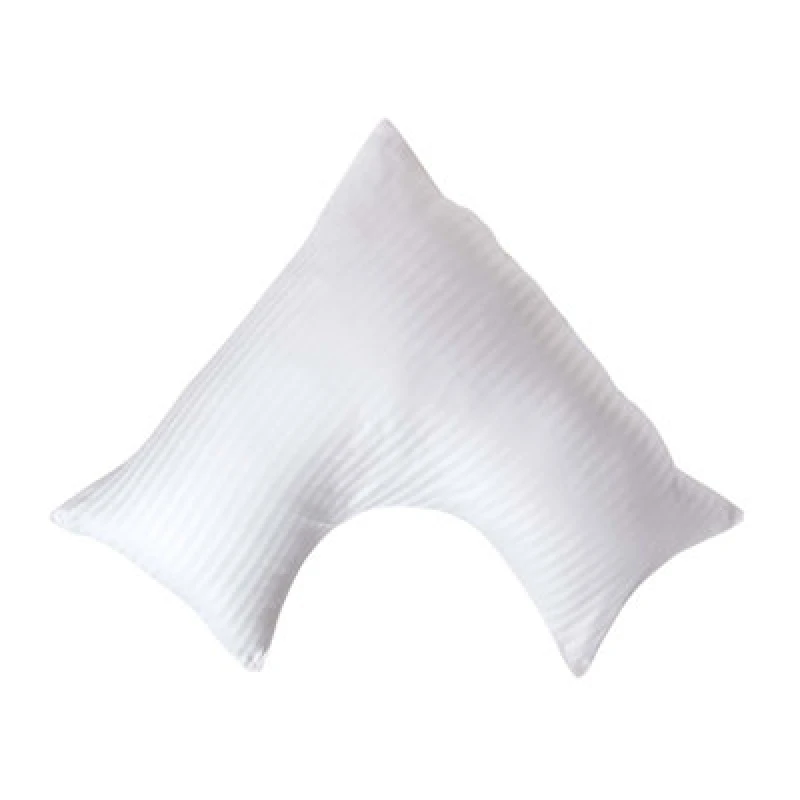 Image of Homescapes Egyptian Cotton Super Soft V Shaped Pillowcase 330 TC White