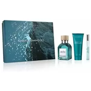 image of Adolfo Dominguez Agua Fresca Citrus Cedro Gift Set 120ml Eau de Toilette + 75ml Shower Gel + 10ml Eau de Toilette