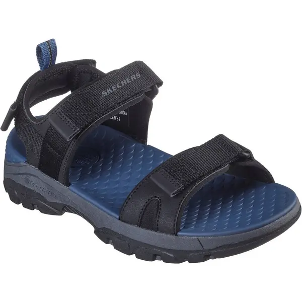 Image of Skechers Mens Tresmen Ryer Open Toe Strap Sandals UK Size 11 (EU 46) Black SKE2265-BLK-11
