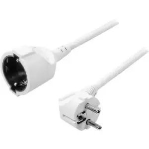 image of LogiLink LPS101 Current Cable extension White 3m 90 degrees up