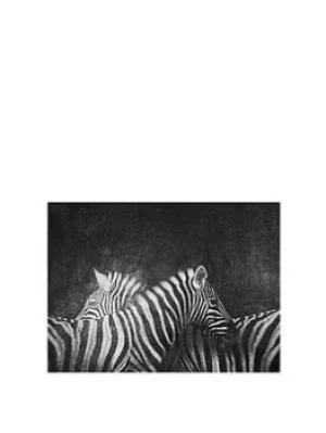 Image of Arthouse Zebra Canvas With Glitter