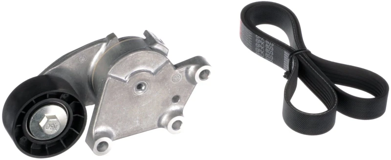 Image of GATES V-ribbed belt set FleetRunner Micro-V Stretch Fit K036PK803 Serpentine belt kit,Auxiliary belt kit PEUGEOT,CITROEN,MINI,207 (WA_, WC_)