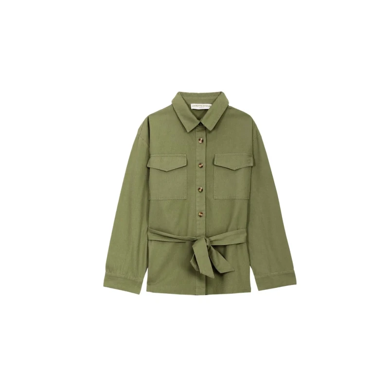 Image of La Petite Etoile Womens denim jacket La Petite Etoile Valory Vert Female M