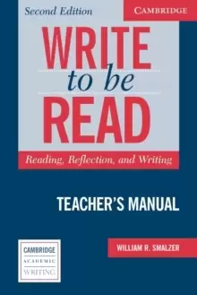 Image of Write to be Read Teacher's Manual : Reading, Reflection, and Writing