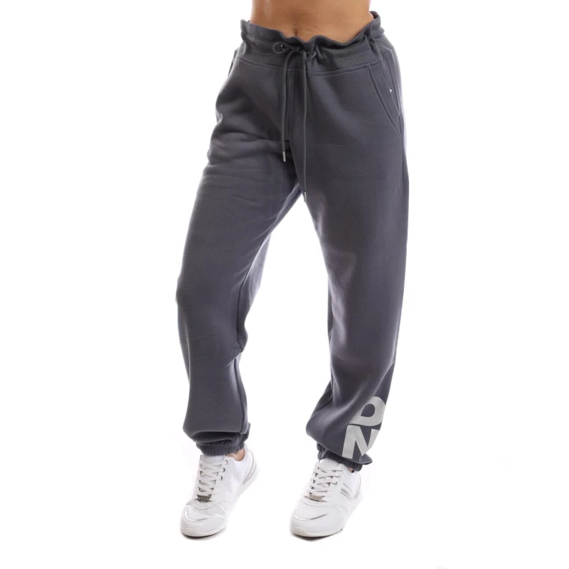 Image of DKNY Foil Logo Jogger with Pockets Silver female XL