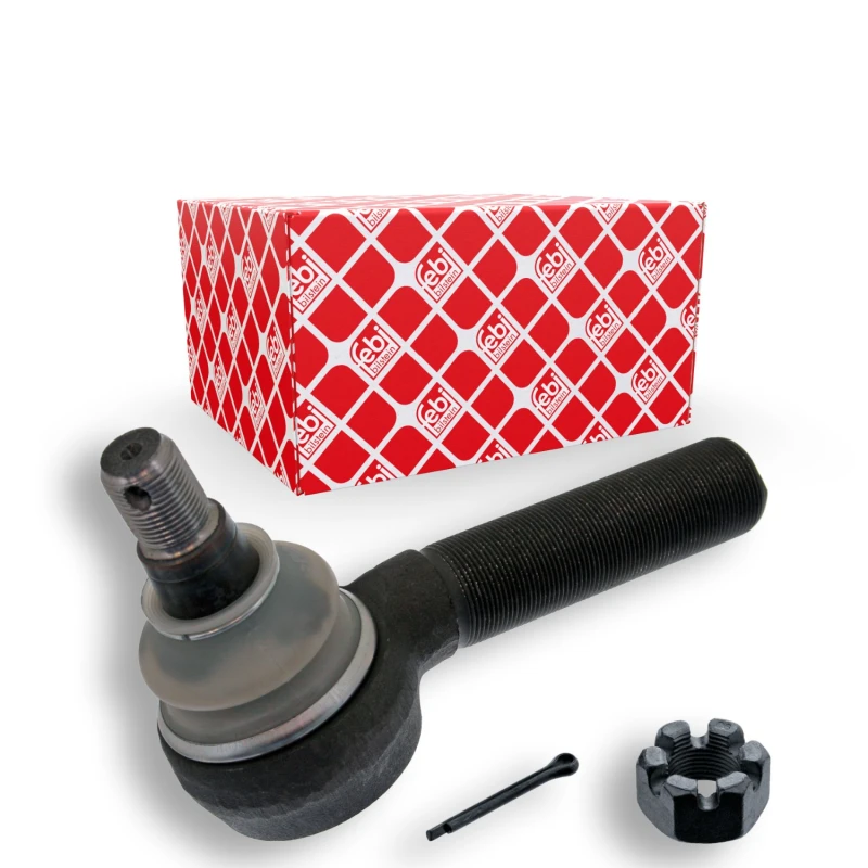 Image of FEBI BILSTEIN 38896 Track rod end Front Axle Right, with crown nut Tie Rod End (914)
