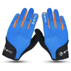 image of ETC Peak Junior MTB Glove Blue Orange Large