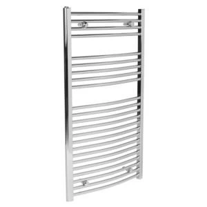 image of 380W Electric Silver Towel warmer H1100mm W600mm