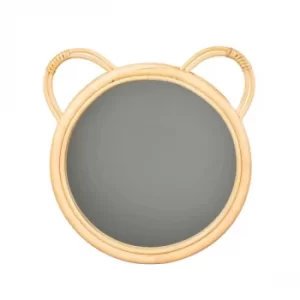 Image of Sass & Belle Rattan Bear Mirror