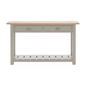 Gallery Interiors Sandon 2 Drawer Console in Prairie