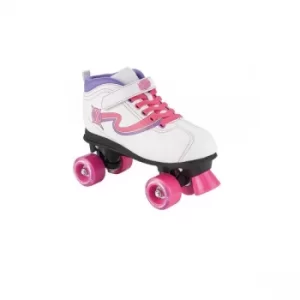 image of Xootz Disco Quad Skate Roller Skates with LED Wheels UK Child Size 11