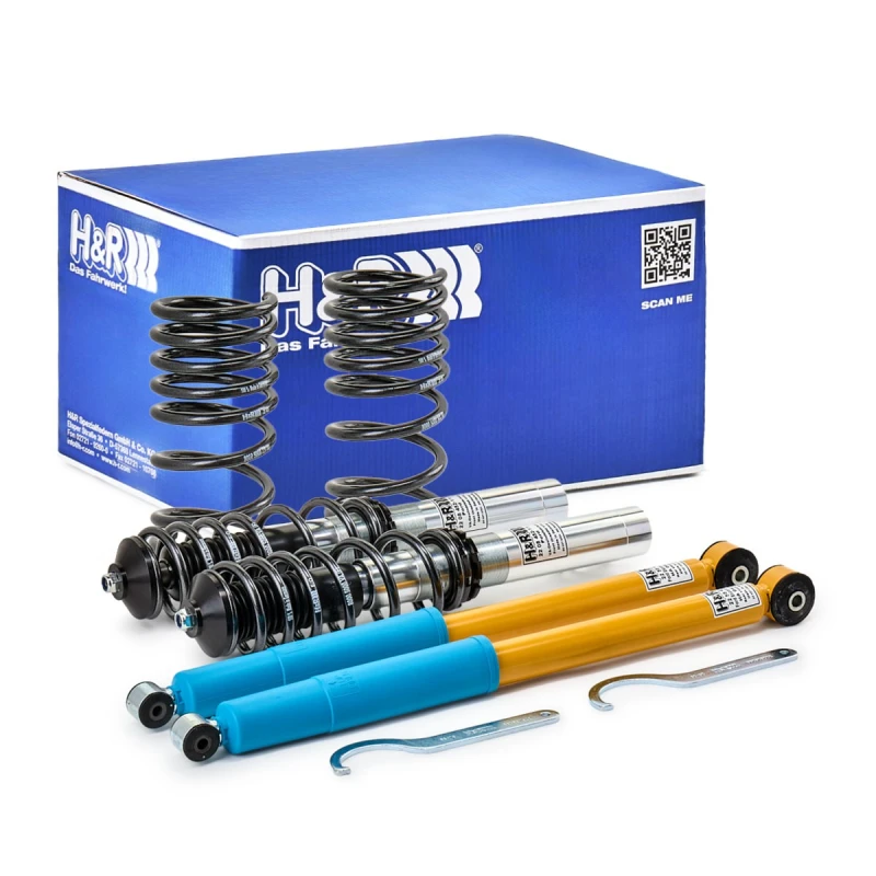 Image of Suspension kit, coil springs / shock absorbers H&R 29916-1