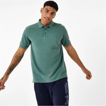 image of Jack Wills Aldgrove Classic Polo - Forest Green