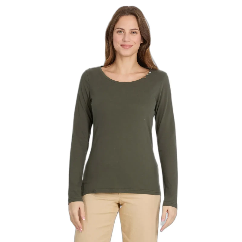 Image of Ragwear Womens long-sleeved T-Shirt Ragwear Fllorah Gots Vert Female L