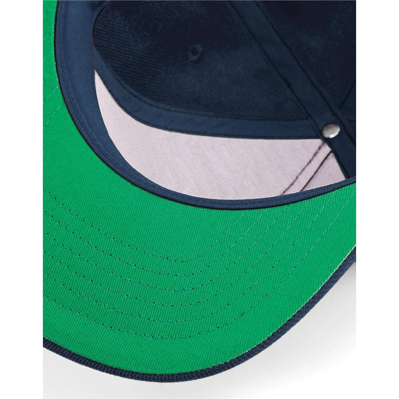 Image of Beechfield Beechfield Men Original Flat Peak Snapback Cap in Navy Navy One Size Male 5063425298051