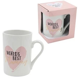 Image of World's Best Mummy Stoneware Mug with Gold Foil