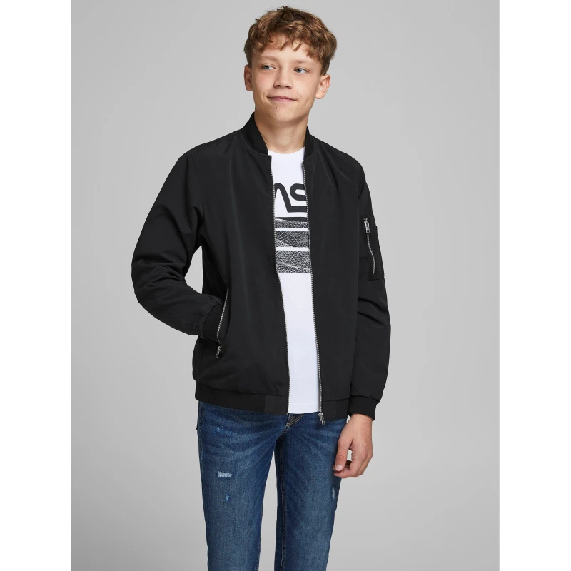 Image of Jack and Jones Rush Bomber Juniors - Black 14 Years
