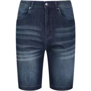 Image of Regatta Mens Dacken Coolweave Cotton Casual Denim Shorts 32- Waist 32' (81cm)