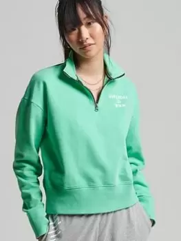 Image of Superdry Code Core Sport Half - Mint Green, Size 10, Women