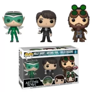 image of Disney Artemis Fowl Holly, Artemis and Mulch EXC Funko Pop! Vinyl 3 Pack