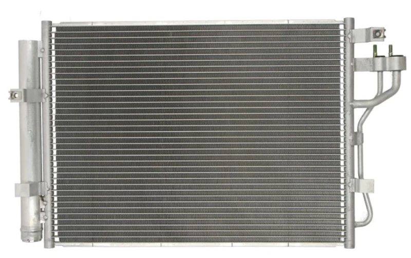 Image of NRF Easy Fit 350012 Condenser with dryer, with seal ring 12,9 8,5 Aluminium 430 KIA: Picanto II Aluminium Condenser, air conditioning (448)
