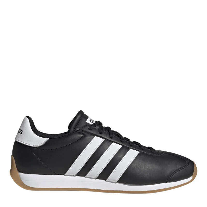 Image of adidas Mens Runvista Low-Top Trainers Black/White/Gum male 7 (40.7)