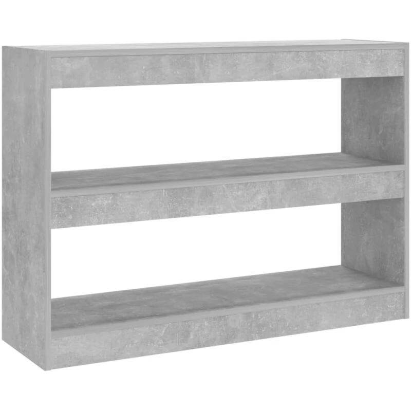 Image of VIDAXL Vidaxl - Book Cabinet/Room Divider Concrete Grey 100x30x72cm 8720286843697