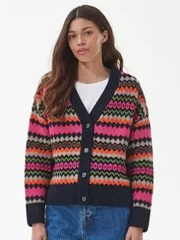 image of Barbour Barbour Redclaw Cardigan - Multi, Navy, Size 14, Women