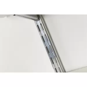 image of Twin Slot Shelving Kit - 1219mm Krome Twinslot and 120mm Brackets - Chrome Effect