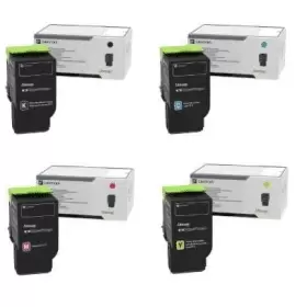 Image of Lexmark 78C0X Black & Colour Extra High Capacity Toner Cartridge 4 Pack (Original)