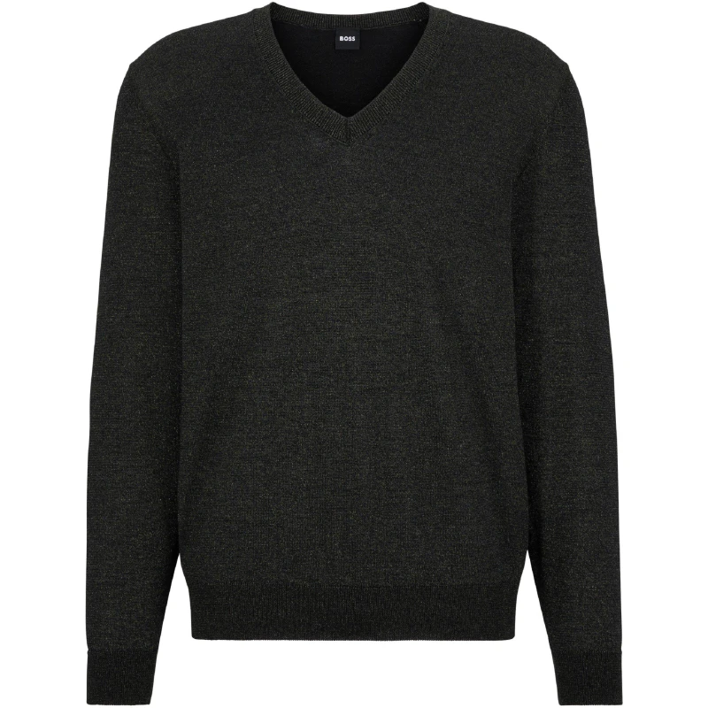 Image of Boss Mens Festivo Crew Neck Jumper Gold male XL
