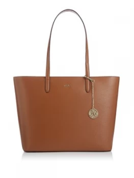 Image of DKNY Sutton Chain Large Shoulder Tote Camel