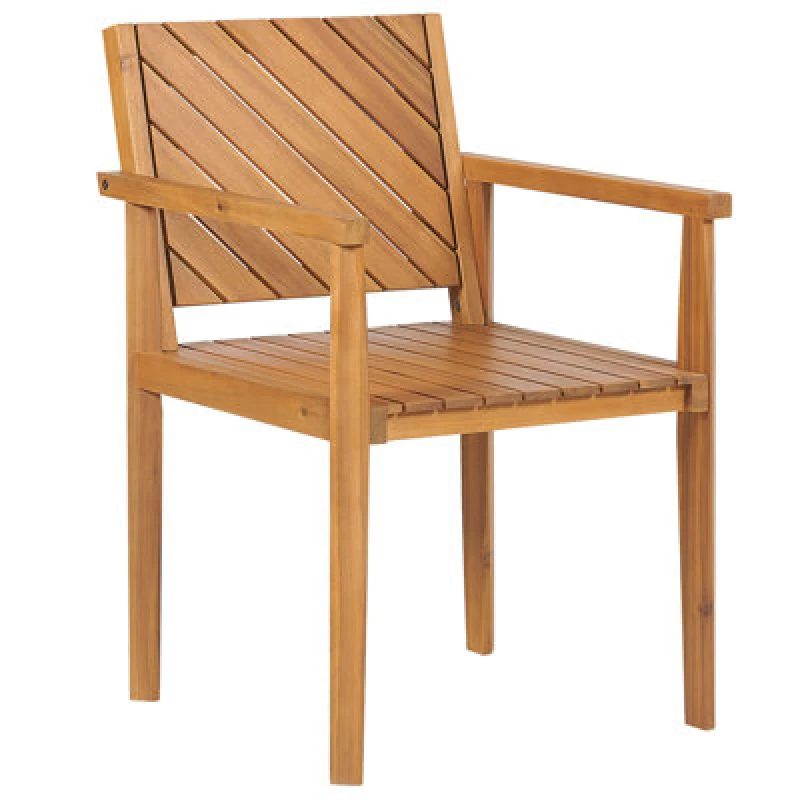 Image of Beliani Garden Chair Baratti Acacia Wood Brown