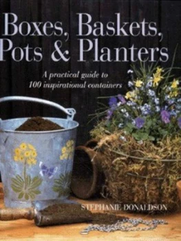 Image of Boxes Baskets Pots and Planters by Stephanie Donaldson Hardback
