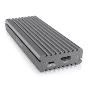 Image of Icy Box (IB-1817MA-C31) External M.2 NVMe SSD Enclosure, USB 3.1 Gen2 Type-C (USB-A cable included), Aluminium, Thermal Pad