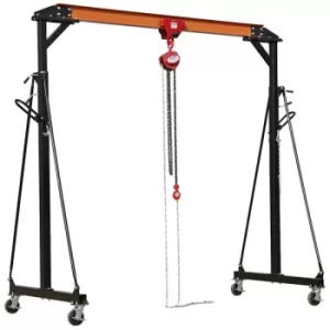 image of Sealey SG1000KIT Portable Gantry Crane Adjustable 1tonne Combo