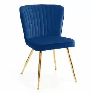 image of Julian Bowen Set Of 2 Cannes Dining Chairs Blue