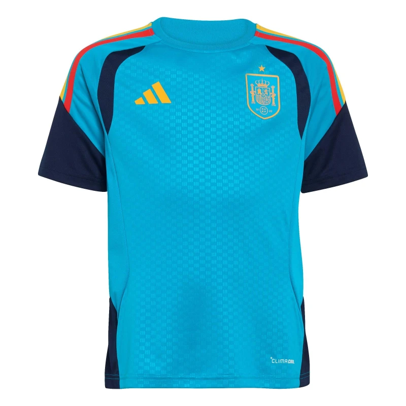 Image of adidas Spain Training Shirt World Cup 2026 Juniors Blue/White unisex 11-12 Years