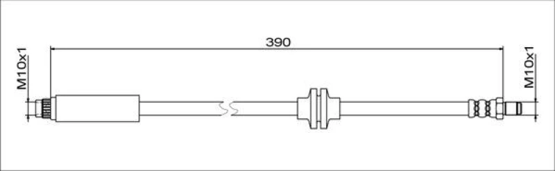 Image of Brake hose METZGER 4111627