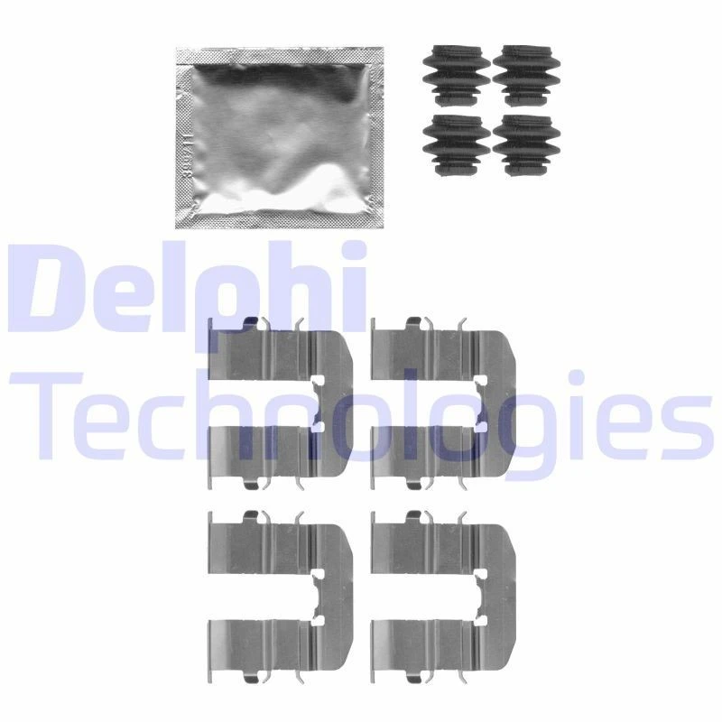 Image of DELPHI Brake pad fitting kit DELPHI LX0512