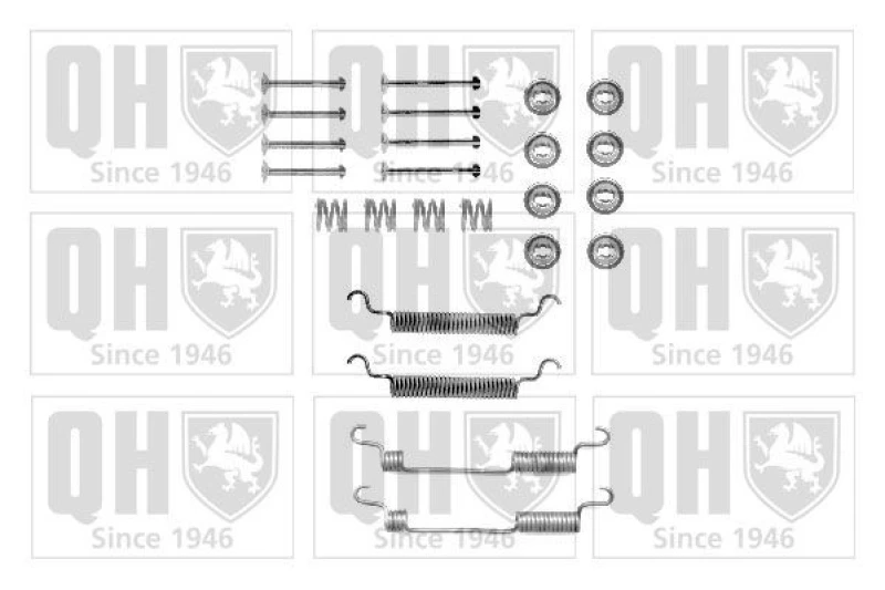 Image of QUINTON HAZELL Brake shoe fitting kit QUINTON HAZELL BFK301