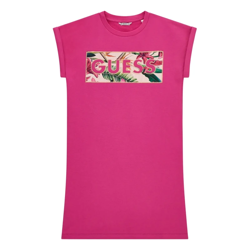 Image of Guess Baby girl t-shirt dress Guess Stretch Terry Rose Female 16 mois