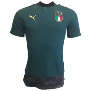 Image of 2019-2020 Italy Puma Casual Polo Shirt (Pine)