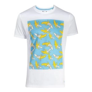 Image of Rick And Morty - Banana Cream Mens Large T-Shirt - White