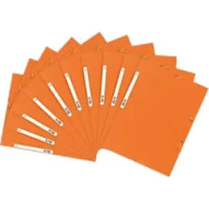 Image of Exacompta Elasticated 3 Flap Folder A4, 400gsm, Orange, 5 Packs of 10