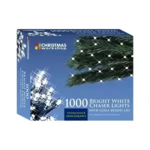 image of Christmas Workshop White Ultra Bright LED String Chaser Lights - 1000 LED