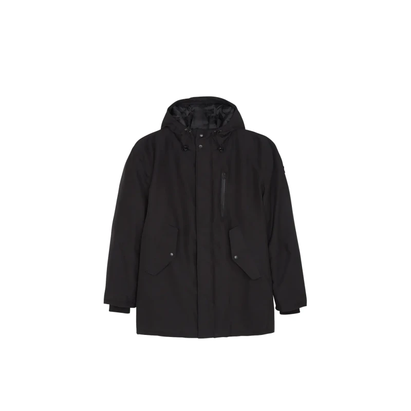 Image of Schott Hooded parka Schott Noir Male S
