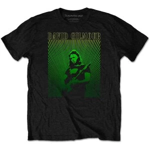 Image of David Gilmour - Rays Gradient Mens Large T-Shirt - Black